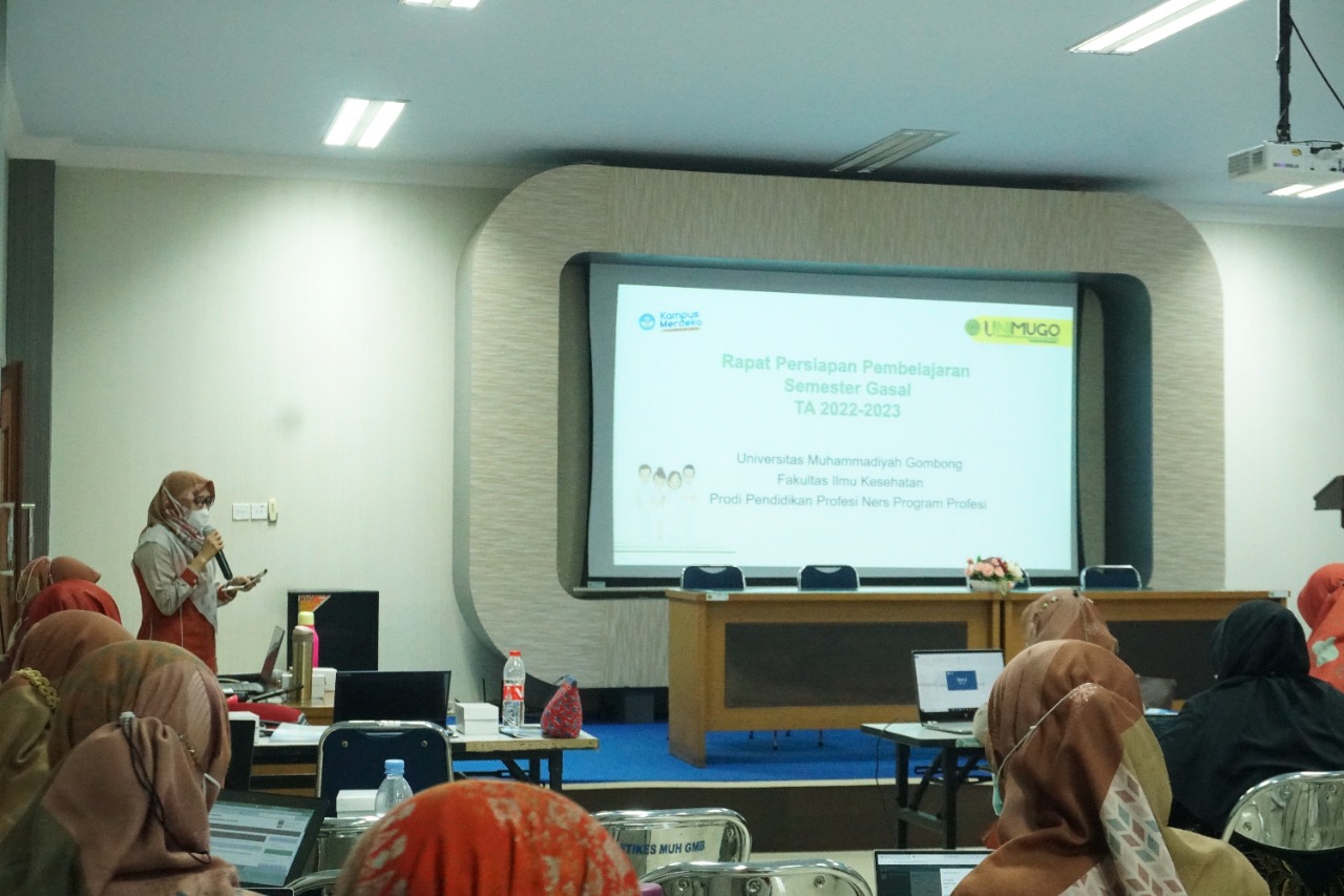 RAPAT PERSIAPAN PEMBELAJARAN SEMESTER GASAL PROGRAM STUDI PENDIDIKAN PROFESI NERS PROGRAM PROFESI REGULER A DAN B SEMESTER GASAL TA 2022/2023
